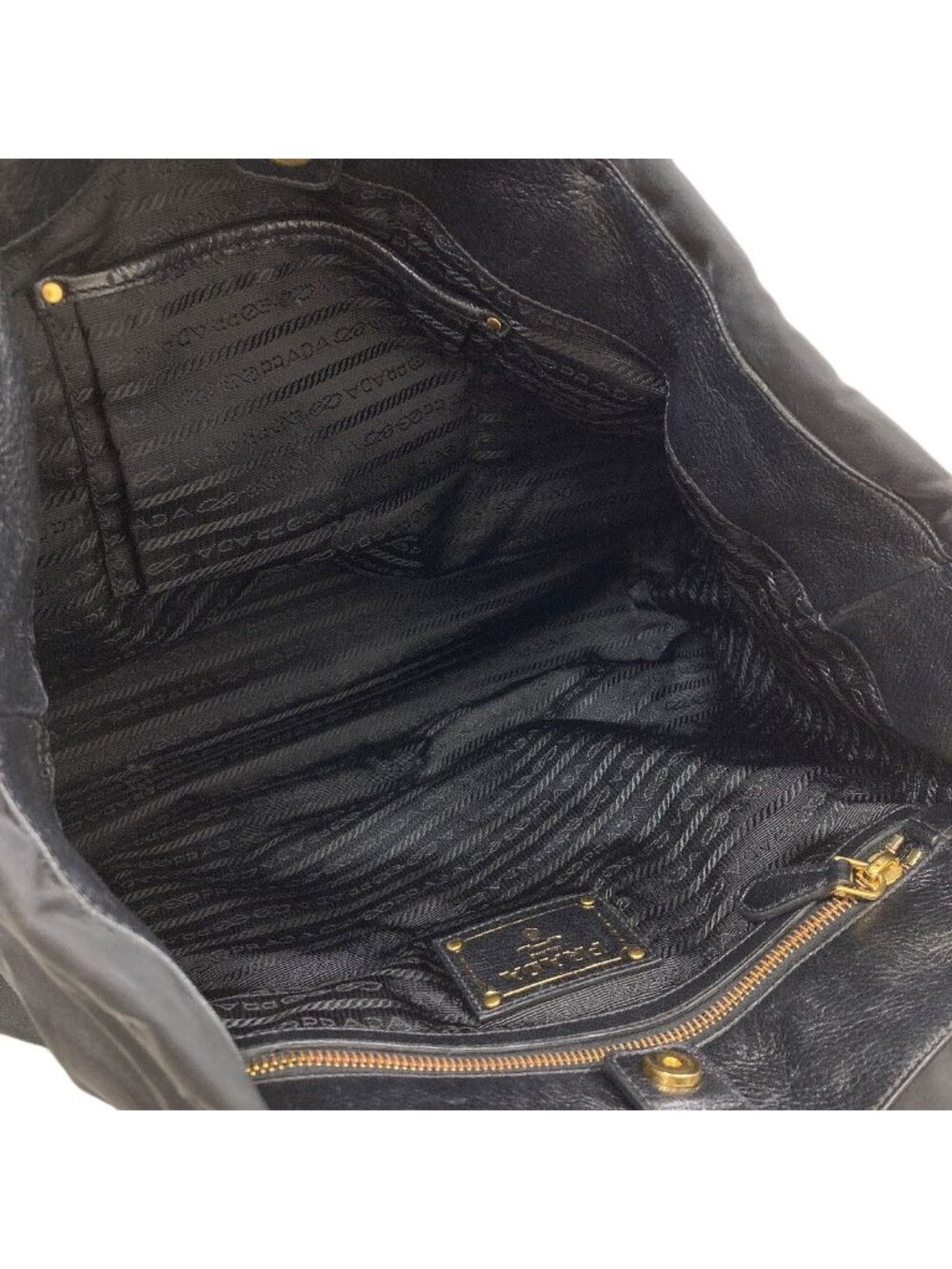 Prada Logo 2-Way Tote Nylon - Picture 5 of 15